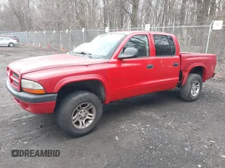 2002 Dodge Dakota Sport with VIN 1B7HG38N52S510495, listed as a IAAI auction lot 41694757 with 254,713 mi miles. Bid and sale history available at carsss.com. Image 2.