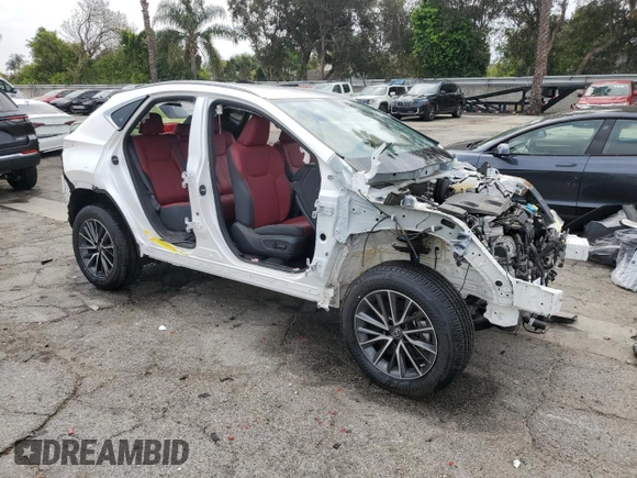 2023 Lexus NX 250 z VIN JTJADCAZ6P5011960, wystawiony jako Copart lot #54046535 z przebiegiem Nie podano mil oraz Szkoda całkowita • Salvage title. Historia ofert i sprzedaży dostępna na DreamBid. Obrazek 4.
