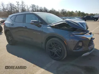 2022 Chevrolet Blazer LT z VIN 3GNKBJRS7NS208946, wystawiony jako Copart lot #54530475 z przebiegiem 27 569 mil mil oraz Szkody całkowita. Historia ofert i sprzedaży dostępna na DreamBid. Obrazek 4.