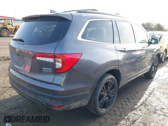 2022 Honda Pilot Special Edition with VIN 5FNYF6H28NB015896, listed as a IAAI auction lot 41672468 with 56,581 mi miles. Bid and sale history available at carsss.com. Image 4.