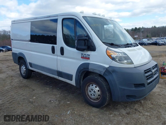 2016 Ram ProMaster Cargo with VIN 3C6TRVAG4GE106973, listed as a IAAI auction lot 41979513 with 177,097 mi miles and . Bid and sale history available at DreamBid. Image 1.