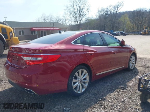 2016 Hyundai Azera Limited with VIN KMHFH4JG5GA524170, listed as a IAAI auction lot 42065814 with 73,607 mi miles and . Bid and sale history available at carsss.com. Image 4.