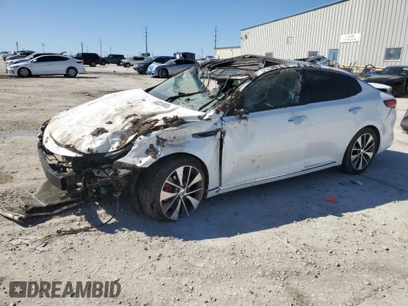 2016 Kia Optima SXL Turbo with VIN 5XXGV4L29GG029378, listed as a Copart auction lot 48326935 with Not Provided miles and Salvage Title. Bid and sale history available at carsss.com. Image 1.