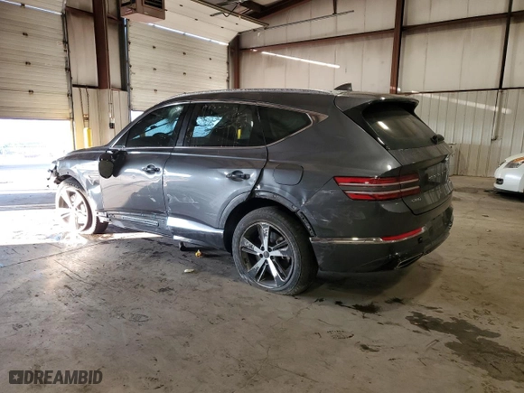 2021 Genesis GV80 Advanced + with VIN KMUHCESC9MU034710, listed as a Copart auction lot 78587634 with 81,091 mi miles and Salvage Title. Bid and sale history available at carsss.com. Image 2.
