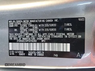 2023 Lexus NX with VIN 2T2KGCEZ4PC016260, listed as a Copart auction lot 85488734 with 33,244 mi miles and Salvage Title. Bid and sale history available at carsss.com. Image 15.