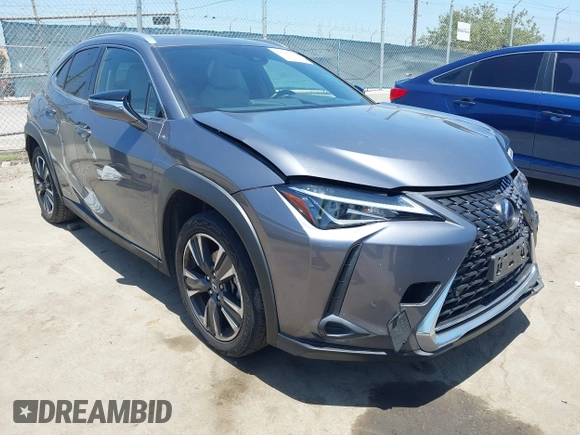 2020 Lexus UX 250h with VIN JTHP9JBH9L2020588, listed as a IAAI auction lot 42543365 with 61,792 mi miles and . Bid and sale history available at DreamBid. Image 1.