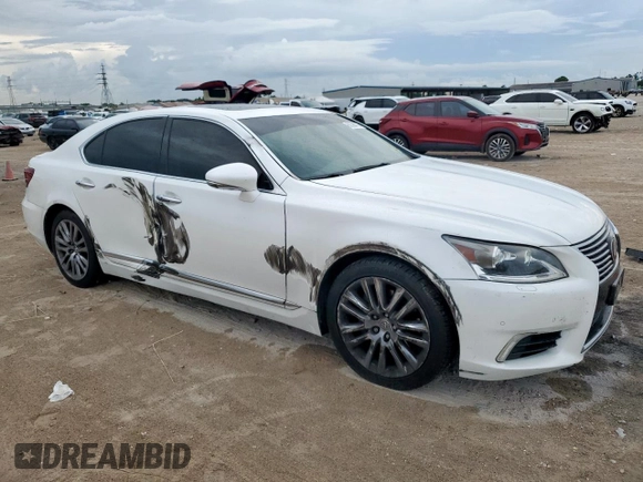 2013 Lexus LS 460 z VIN JTHBL5EF9D5119621, wystawiony jako Copart lot #62398715 z przebiegiem 171 472 mil mil oraz Szkoda całkowita • Salvage title. Historia ofert i sprzedaży dostępna na DreamBid. Obrazek 4.