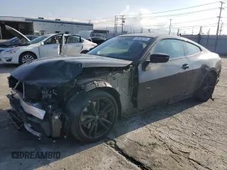 2024 BMW 4 Series M440i with VIN WBA83AP04RCP07746, listed as a Copart auction lot 43025315 with 35,357 mi miles and Salvage Title. Bid and sale history available at carsss.com. Image 1.