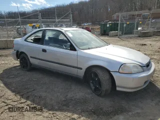 1996 Honda Civic DX with VIN 1HGEJ6124TL060910, listed as a Copart auction lot 46275975 with 164,398 mi miles and Salvage Title. Bid and sale history available at carsss.com. Image 4.