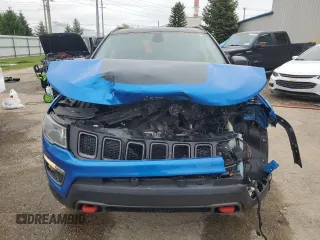 2018 Jeep Compass Trailhawk with VIN 3C4NJDDBXJT139496, listed as a Copart auction lot 57068265 with 105,809 mi miles and Salvage title. Bid and sale history available at DreamBid. Image 5.