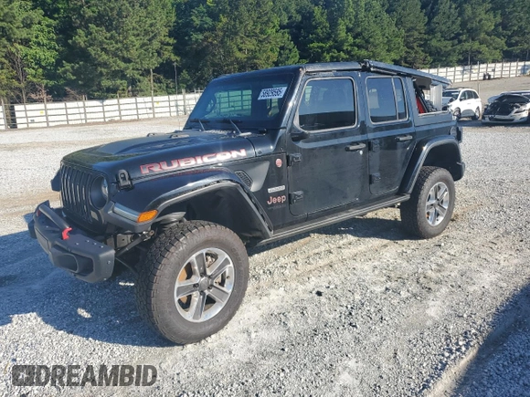 2020 Jeep Wrangler Unlimited Recon с VIN 1C4HJXFNXLW263190, выставлен на аукционе Copart как лот 58929595 с пробегом 46 339 миль миль и Списание • Salvage title. История ставок и продаж доступна на DreamBid. Изображение 1.