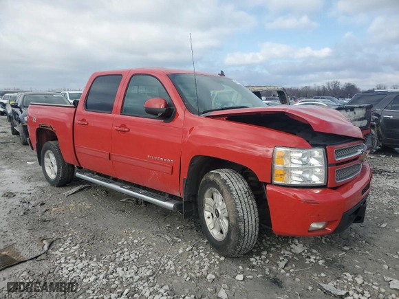 2012 Chevrolet Silverado 1500 LTZ with VIN 3GCPKTE73CG122772, listed as a Copart auction lot 44518255 with 269,592 mi miles and Salvage Title. Bid and sale history available at carsss.com. Image 4.