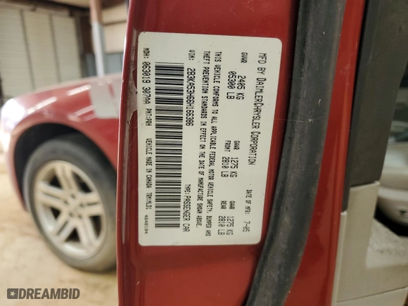 2006 Dodge Charger R/T with VIN 2B3KA53H66H166386, listed as a Copart auction lot 49290145 with 0 mi miles and Clean Title. Bid and sale history available at carsss.com. Image 12.
