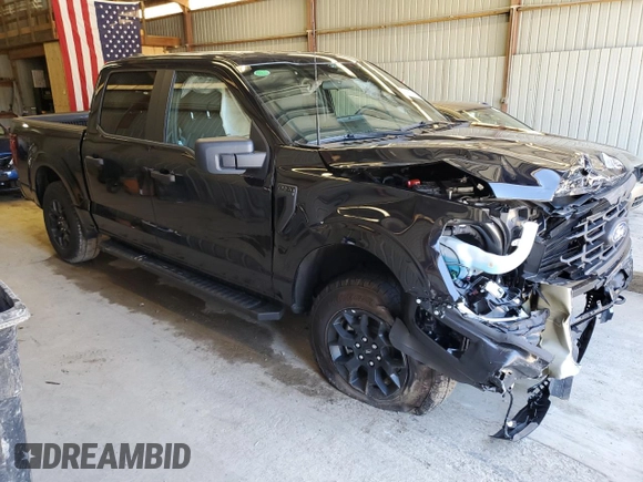 2024 Ford F-150 STX with VIN 1FTFW2L59RFA46030, listed as a Copart auction lot 53657205 with Not Provided miles and Salvage Title. Bid and sale history available at carsss.com. Image 4.