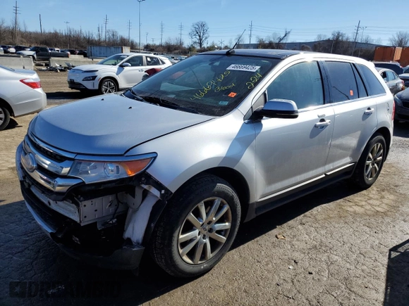 2012 Ford Edge Limited with VIN 2FMDK3K92CBA91537, listed as a Copart auction lot 46669425 with 186,595 mi miles and Salvage Title. Bid and sale history available at carsss.com. Image 1.
