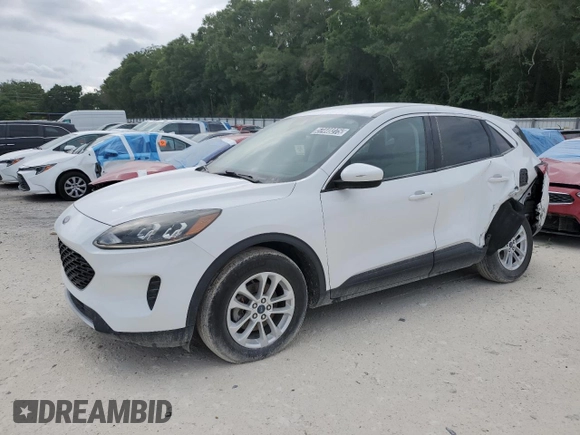 2021 Ford Escape SE z VIN 1FMCU0G69MUA86107, wystawiony jako Copart lot #57448275 z przebiegiem 34 925 mil mil oraz Szkoda całkowita • Salvage title. Historia ofert i sprzedaży dostępna na DreamBid. Obrazek 1.