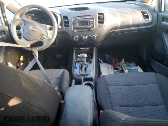 2017 Kia Forte LX with VIN KNAFK5A89H5702058, listed as a Copart auction lot 74037364 with Not Provided miles and Non Repairable. Bid and sale history available at DreamBid. Image 8.