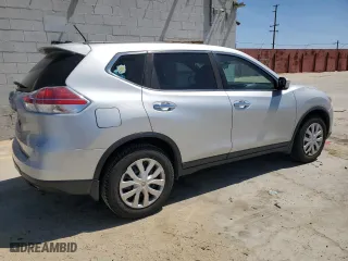 2015 Nissan Rogue S with VIN KNMAT2MT1FP561111, listed as a Copart auction lot 52184455 with 163,320 mi miles and Clean Title. Bid and sale history available at carsss.com. Image 3.