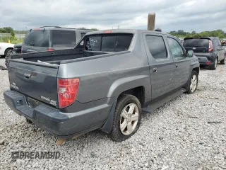 2010 Honda Ridgeline RTL with VIN 5FPYK1F52AB007516, listed as a Copart auction lot 72881774 with 0 mi miles and Salvage Title. Bid and sale history available at carsss.com. Image 3.