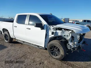 2020 Chevrolet Silverado 1500 Custom Trail Boss with VIN 1GCPYCEF9LZ145463, listed as a IAAI auction lot 41237629 with 99,632 mi miles and . Bid and sale history available at DreamBid. Image 1.