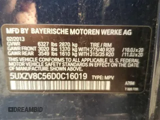 2013 BMW X5 xDrive50i z VIN 5UXZV8C56D0C16019, wystawiony jako Copart lot #59463285 z przebiegiem 133 905 mil mil oraz Czysty tytuł • Clean title. Historia ofert i sprzedaży dostępna na DreamBid. Obrazek 13.