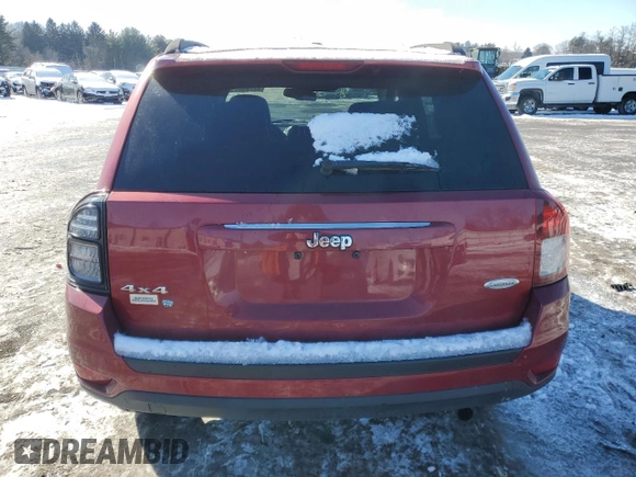 2015 Jeep Compass Latitude with VIN 1C4NJDEBXFD357935, listed as a Copart auction lot 42285025 with 119,392 mi miles and Non Repairable. Bid and sale history available at carsss.com. Image 6.