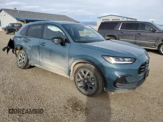 2024 Honda HR-V Sport with VIN 3CZRZ2H53RM732166, listed as a Copart auction lot 48712595 with 1,870 mi miles and Salvage title. Bid and sale history available at DreamBid. Image 4.