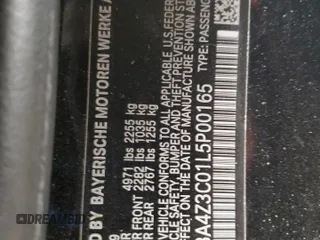 2020 BMW 4 Series 430i xDrive z VIN WBA4Z3C01L5P00165, wystawiony jako Copart lot #48222565 z przebiegiem 84 801 mil mil oraz Szkoda całkowita • Salvage title. Historia ofert i sprzedaży dostępna na DreamBid. Obrazek 13.