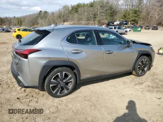 2021 Lexus UX with VIN JTHP9JBH7M2037908, listed as a Copart auction lot 48493995 with 52,066 mi miles and Salvage Title. Bid and sale history available at carsss.com. Image 3.