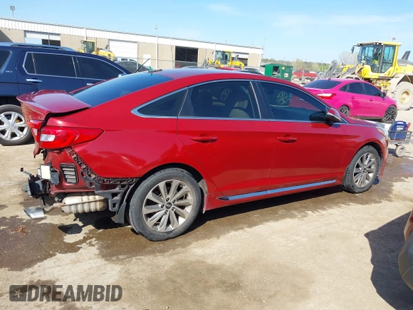 2016 Hyundai Sonata Sport with VIN 5NPE34AF3GH431579, listed as a IAAI auction lot 41995046 with 102,288 mi miles and . Bid and sale history available at DreamBid. Image 14.