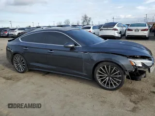 2021 Audi A5 Sportback Premium Plus with VIN WAUCBCF56MA046991, listed as a Copart auction lot 46651974 with 25,300 mi miles. Bid and sale history available at carsss.com. Image 4.