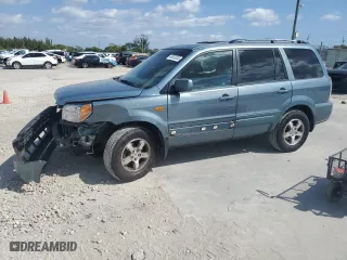 2007 Honda Pilot EX-L with VIN 5FNYF28587B037872, listed as a Copart auction lot 48933245 with 166,771 mi miles and Salvage Title. Bid and sale history available at carsss.com. Image 1.
