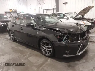 2015 Lexus CT 200h Hybrid with VIN JTHKD5BH3F2226672, listed as a IAAI auction lot 41615836 with 85,232 mi miles. Bid and sale history available at carsss.com. Image 1.