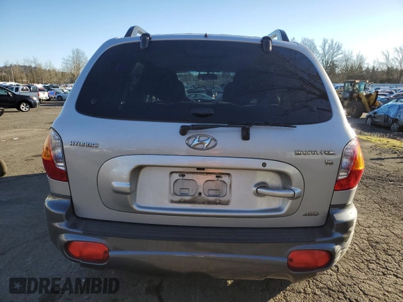 2003 Hyundai Santa Fe GLS with VIN KM8SC73D93U534436, listed as a Copart auction lot 44957605 with 123,519 mi miles and Salvage Title. Bid and sale history available at carsss.com. Image 6.