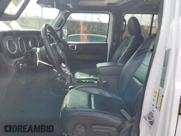 2019 Jeep Wrangler Unlimited Sahara with VIN 1C4HJXEN0KW521751, listed as a Copart auction lot 50650025 with 75,640 mi miles and Salvage Title. Bid and sale history available at DreamBid. Image 7.