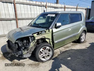 2010 Kia Soul + with VIN KNDJT2A22A7177505, listed as a Copart auction lot 52589345 with 112,466 mi miles and Salvage Title. Bid and sale history available at carsss.com. Image 1.