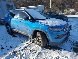 2022 Jeep Compass High Altitude with VIN 3C4NJDCB9NT160489, listed as a Copart auction lot 87473594 with Not Provided miles and Salvage Title. Bid and sale history available at carsss.com. Image 4.