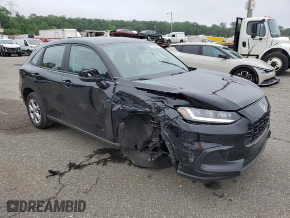 2023 Honda HR-V LX with VIN 3CZRZ2H31PM744991, listed as a Copart auction lot 60908425 with 33,026 mi miles and Non repairable. Bid and sale history available at DreamBid. Image 4.