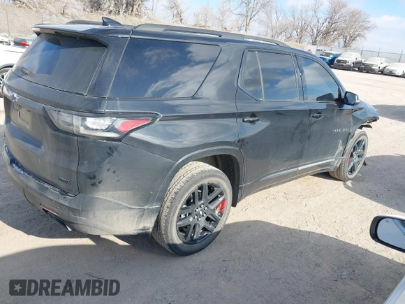 2021 Chevrolet Traverse Premier with VIN 1GNEVKKW3MJ235469, listed as a IAAI auction lot 40987307 with 40,819 mi miles. Bid and sale history available at carsss.com. Image 4.