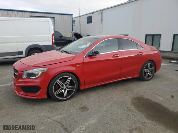 2016 Mercedes-Benz CLA with VIN WDDSJ4EB3GN373284, listed as a Copart auction lot 50081355 with 89,517 mi miles and Salvage Title. Bid and sale history available at carsss.com. Image 1.