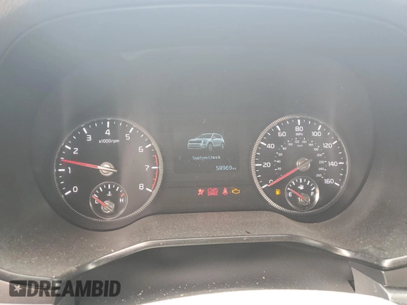 2022 Kia Telluride S with VIN 5XYP6DHC7NG244569, listed as a Copart auction lot 52546445 with 58,969 mi miles and Salvage Title. Bid and sale history available at DreamBid. Image 9.