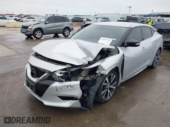 2017 Nissan Maxima S with VIN 1N4AA6AP0HC413164, listed as a IAAI auction lot 41497747 with 225,799 mi miles and . Bid and sale history available at DreamBid. Image 2.