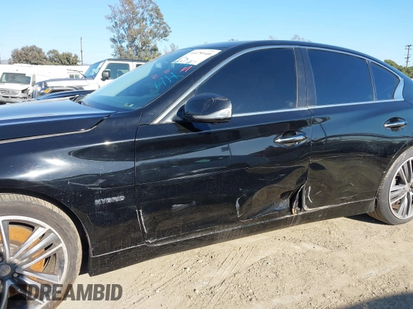2014 Infiniti Q50 Hybrid Sport with VIN JN1AV7AR1EM701435, listed as a IAAI auction lot 41479140 with 154,338 mi miles. Bid and sale history available at carsss.com. Image 6.