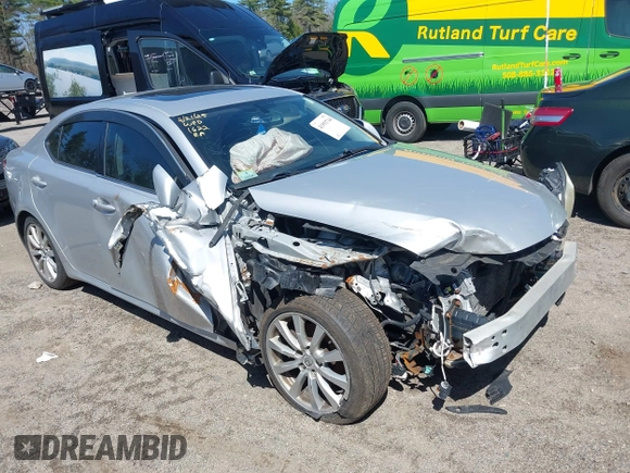 2006 Lexus IS 250 with VIN JTHCK262765001622, listed as a IAAI auction lot 41993744 with 190,407 mi miles and . Bid and sale history available at DreamBid. Image 1.