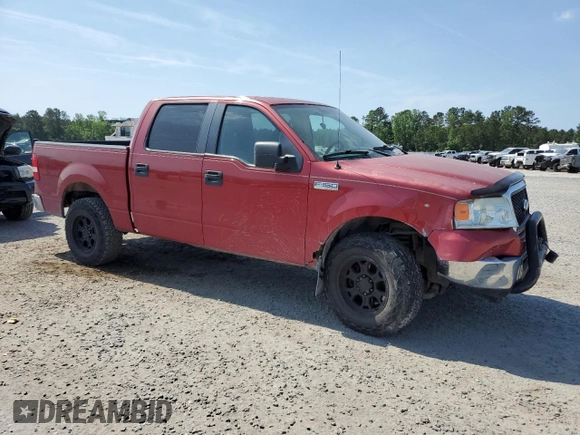 2008 Ford F-150 XL with VIN 1FTRW14W58KB17356, listed as a Copart auction lot 55103535 with 175,429 mi miles and Clean title. Bid and sale history available at DreamBid. Image 4.