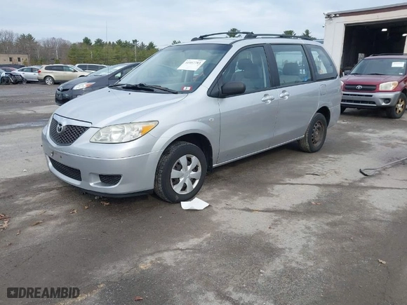 2006 Mazda MPV LX with VIN JM3LW28A360568523, listed as a IAAI auction lot 41957783 with 151,606 mi miles. Bid and sale history available at carsss.com. Image 2.
