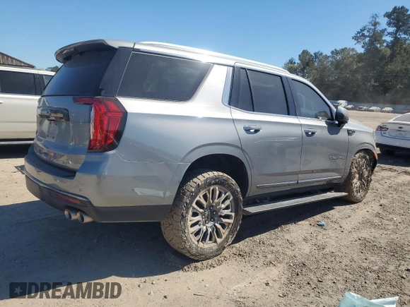 2023 GMC Yukon Denali Ultimate with VIN 1GKS2EKL1PR438849, listed as a Copart auction lot 75743344 with 0 mi miles and Salvage Title. Bid and sale history available at carsss.com. Image 3.