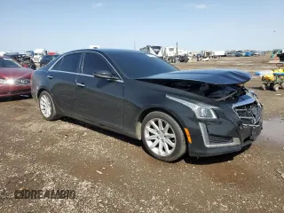 2014 Cadillac CTS Sedan RWD with VIN 1G6AP5SX1E0184009, listed as a Copart auction lot 47669475 with 125,314 mi miles and Salvage Title. Bid and sale history available at carsss.com. Image 4.