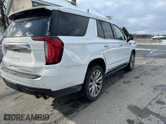 2021 GMC Yukon Denali with VIN 1GKS2DKL7MR413606, listed as a Copart auction lot 44998265 with 73,494 mi miles and Non Repairable. Bid and sale history available at carsss.com. Image 3.