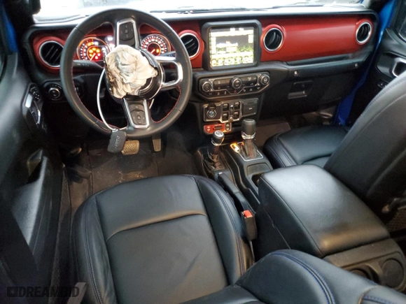 2022 Jeep Gladiator Rubicon with VIN 1C6JJTBM4NL107942, listed as a Copart auction lot 81231664 with 17,245 mi miles and Salvage Title. Bid and sale history available at carsss.com. Image 8.